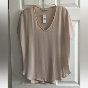 LOFT Women’s Short Sleeve V-Neck Blouse Top -Size Small, New With Tags
